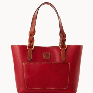 NWT Dooney & Bourke Wexford Collection Tammy Large Leather Tote Bag in Mulberry